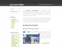 Tablet Screenshot of annuaire-sites.net