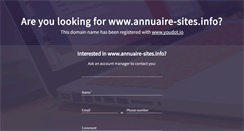 Desktop Screenshot of annuaire-sites.info